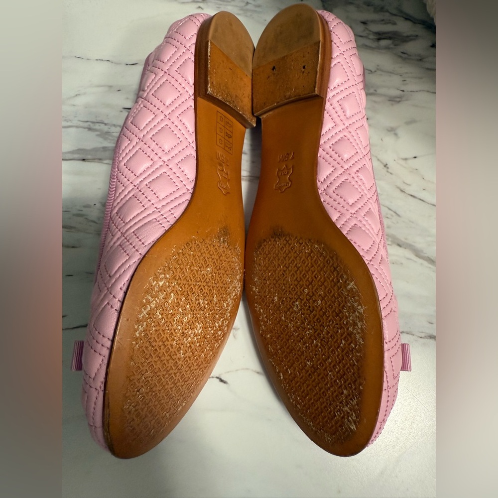 Tory Burch Pink Quilted Ballet Flats - Picture 5 of 5